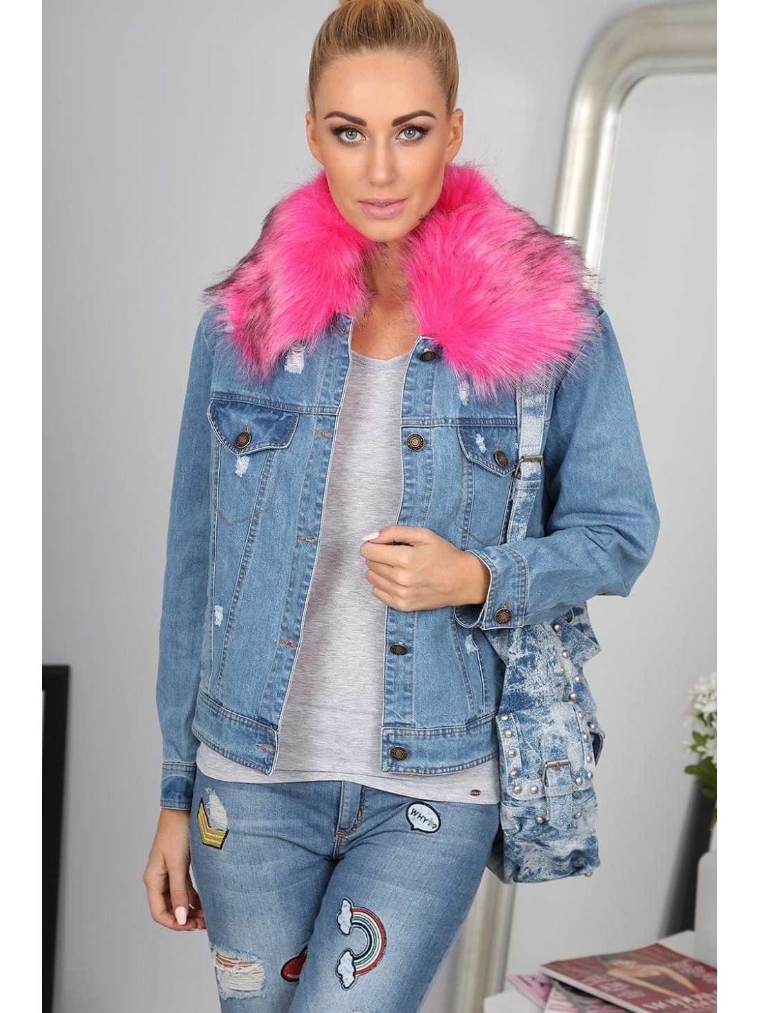 Amaranth-Jeansjacke 702 – Online-Shop – Boutique